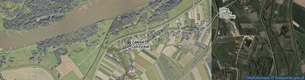 Zdjęcie satelitarne Zalesie Gorzyckie ul.